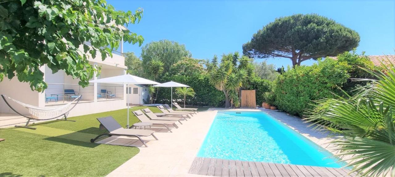 Villa Montfleuri, Vieille Ville A Pieds, Vue Mer, Piscine, 8 Pers Sainte-Maxime Exterior foto